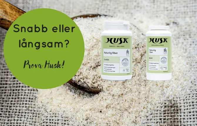 Husk – Hjälper Både Snabb Och Långsam Mage Husk - Hjälper Både Snabb och Långsam Mage. 2 behållare med HUSK.