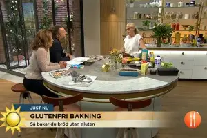 Nytt Samarbete mellan Belly Balance och Baltex – Vi breddar vårt erbjudande! glutenfri bakning, (TV4) Nyhetsmorgon, Sofia Antonsson i nyhetsmorgon