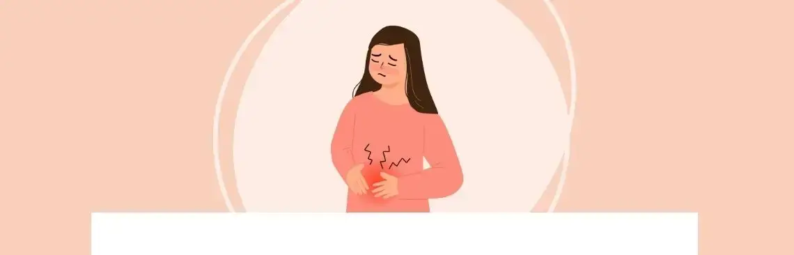 Artikel/Uppblåst mage Image of a person with a bloated stomach