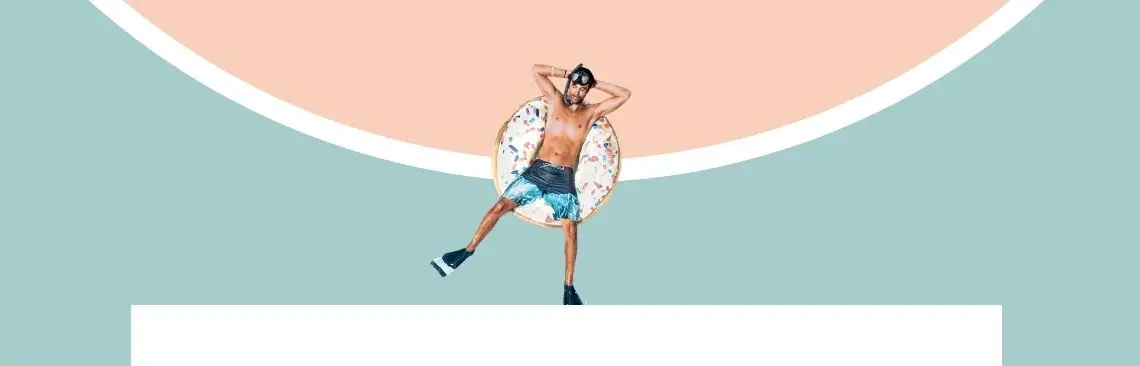 Image of a person resting, stomach