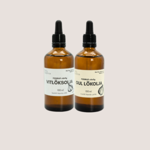 Oljepaket! Vitlöksolja 100 ml & Lökolja 100 ml