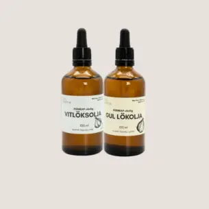 Oljepaket! Vitlöksolja 100 ml & Lökolja 100 ml